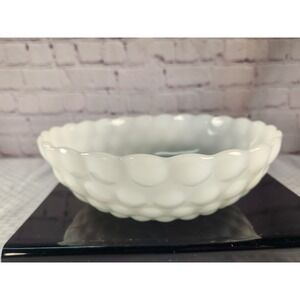 Cool Anchor Hocking-Fire King Milk Glass Bubble Bowl VTG 1930's-1940's